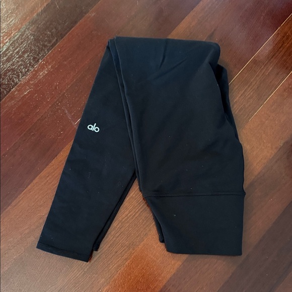 ALO Yoga Black 7/8 High-Waist Airbrush Leggings size M - Picture 4 of 7